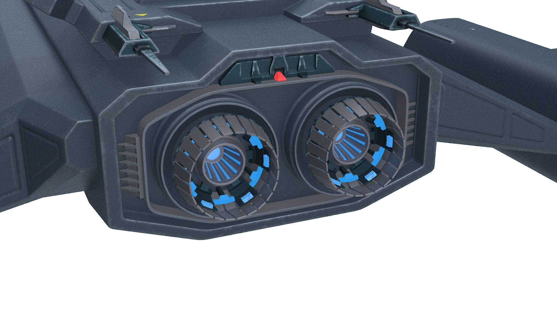 3D Futuristic Space Stealth Fighter Jet