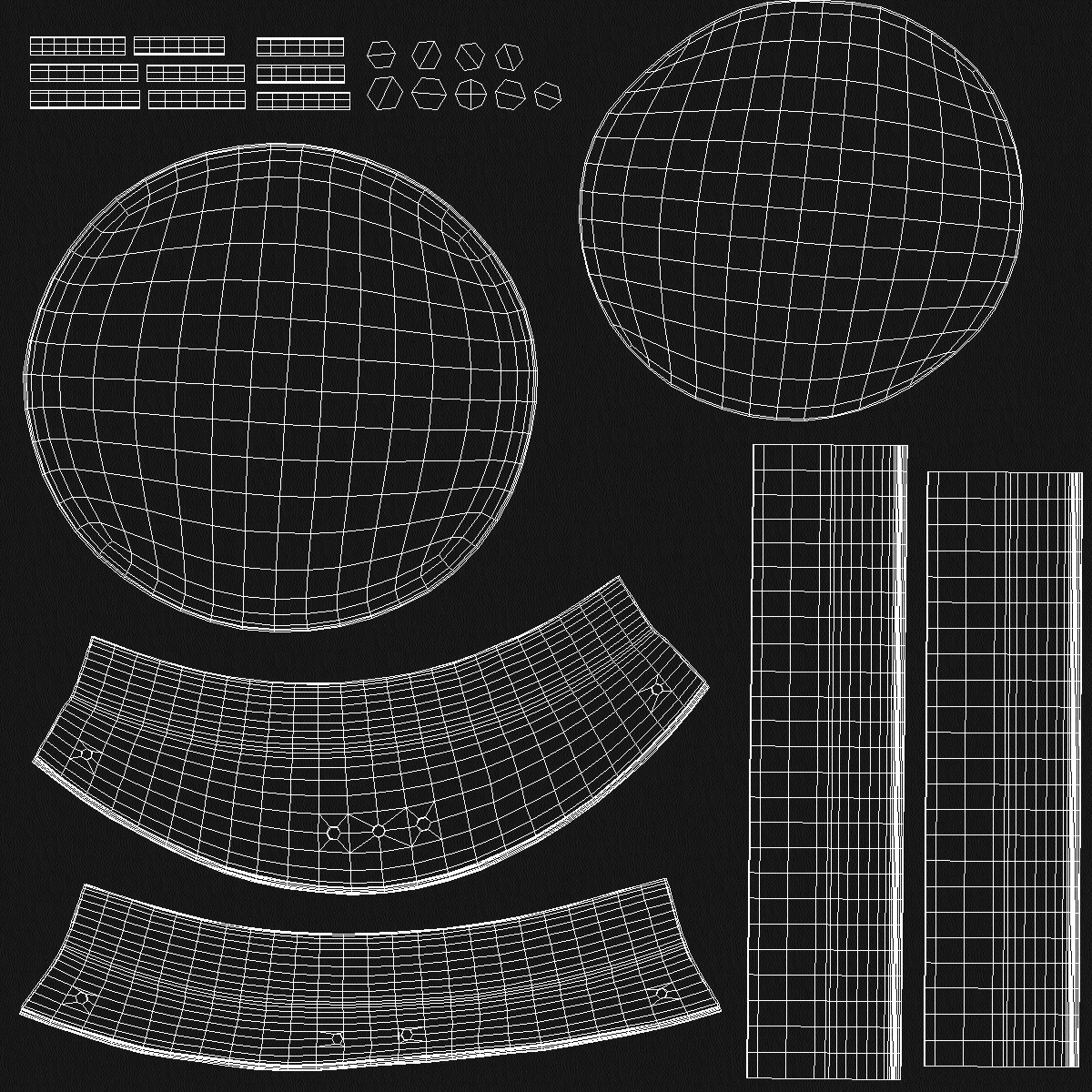 3D Police Officer Service Cap