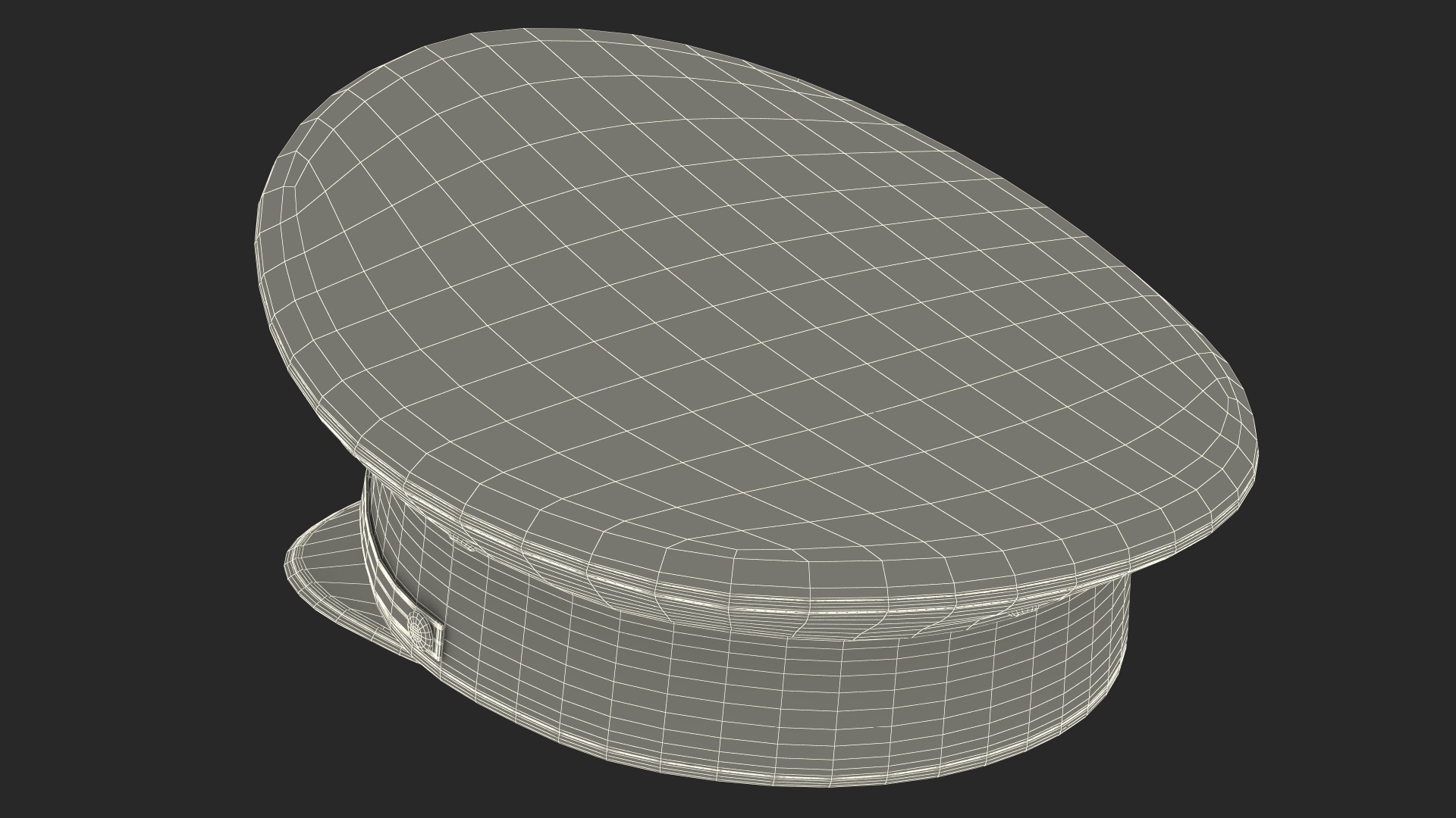3D Police Officer Service Cap