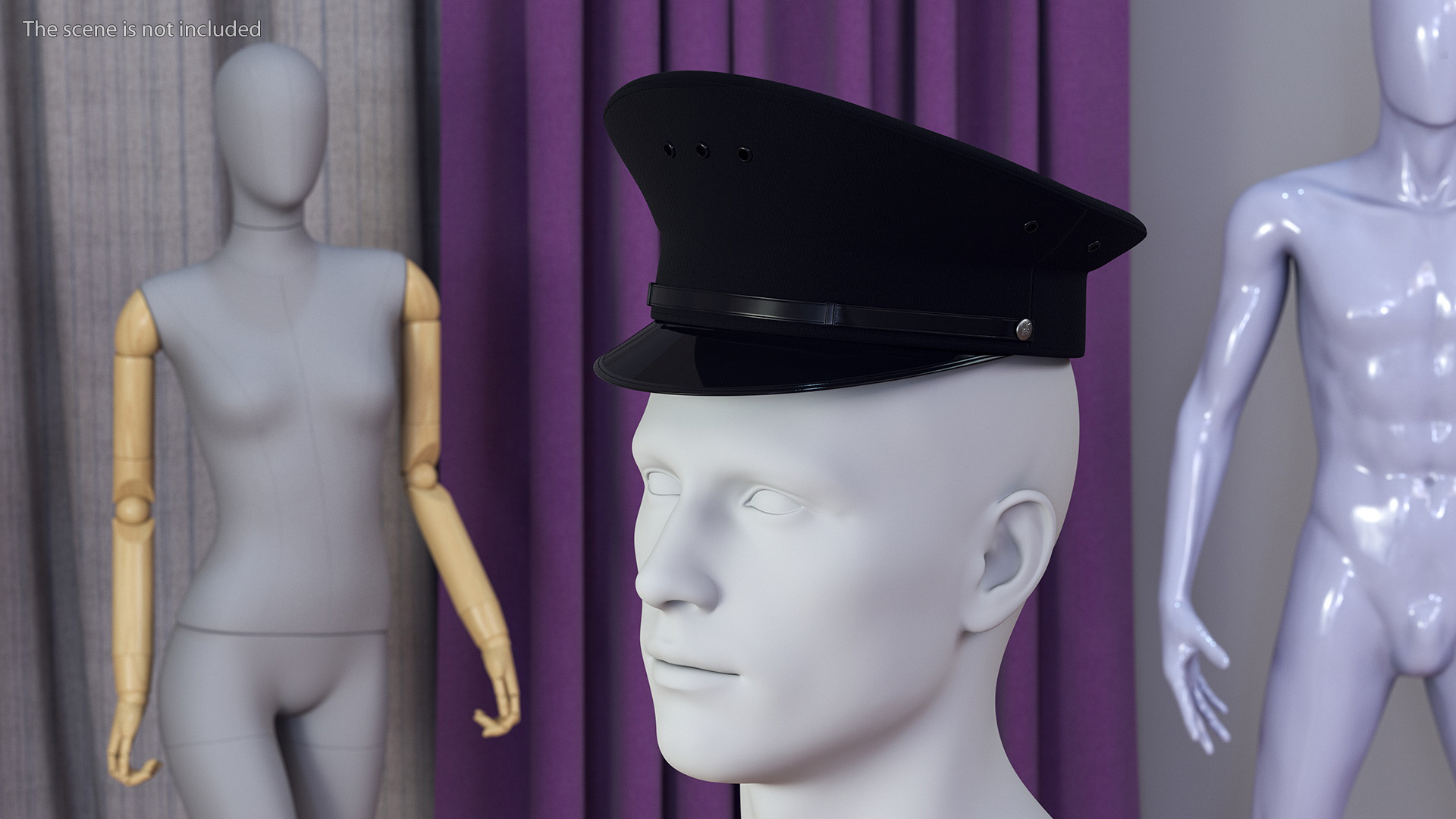 3D Police Officer Service Cap