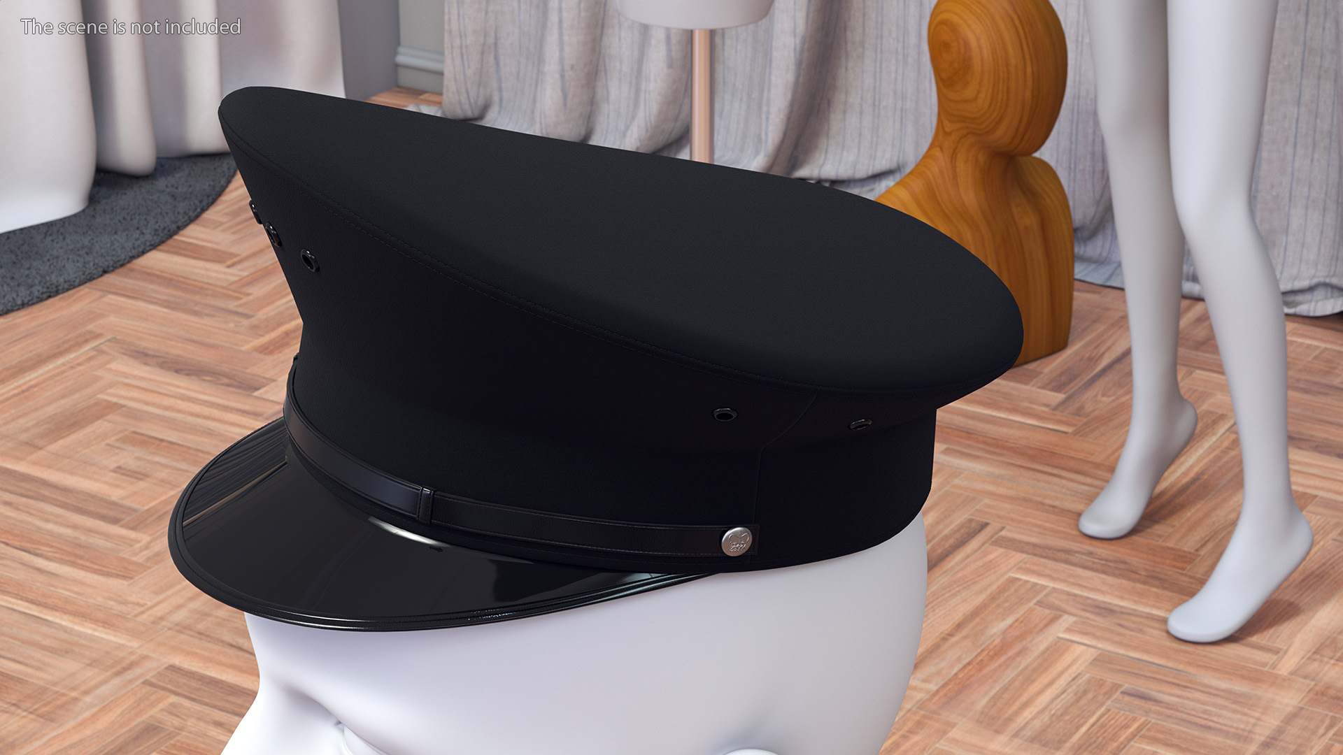 3D Police Officer Service Cap