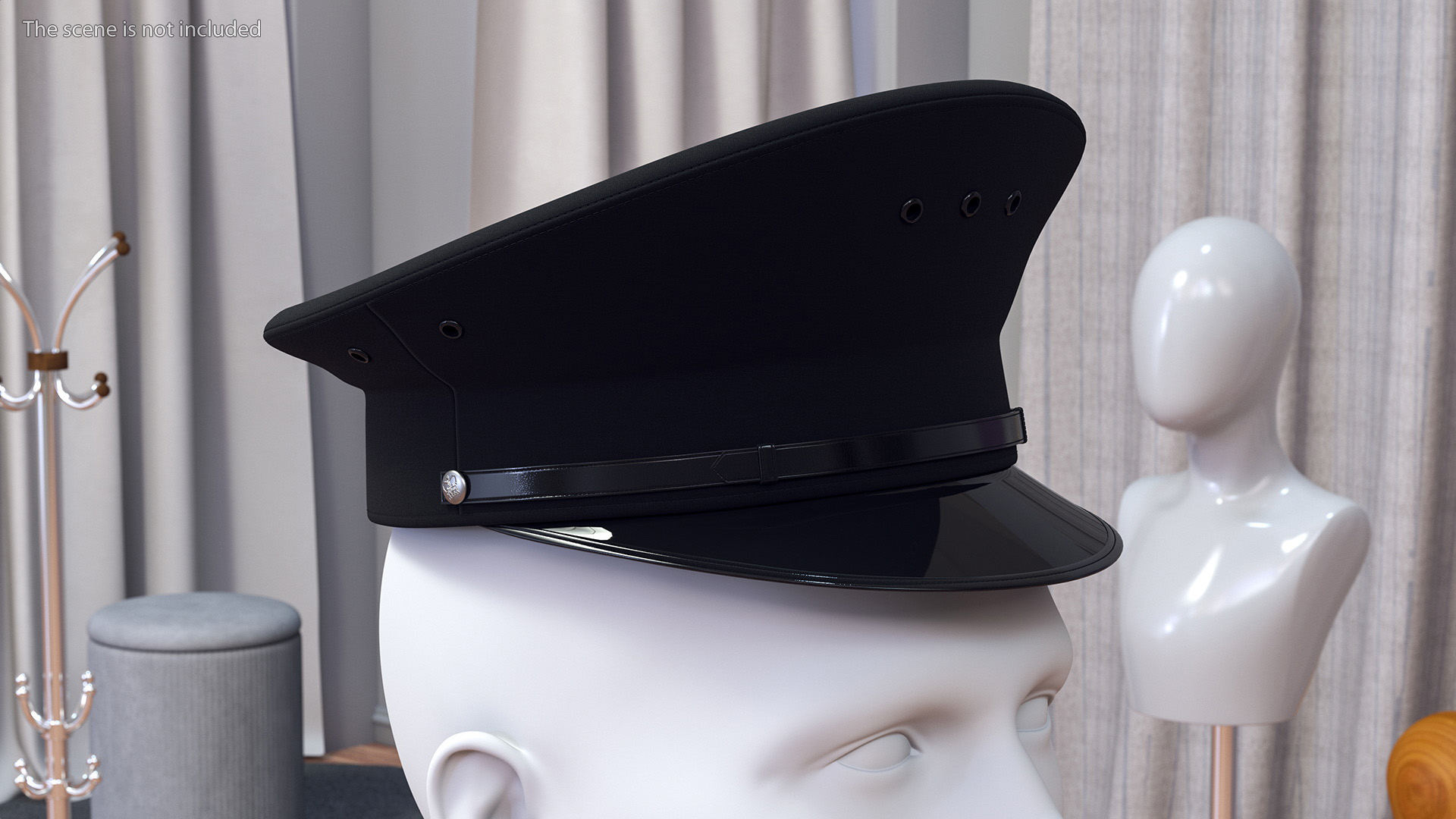 3D Police Officer Service Cap