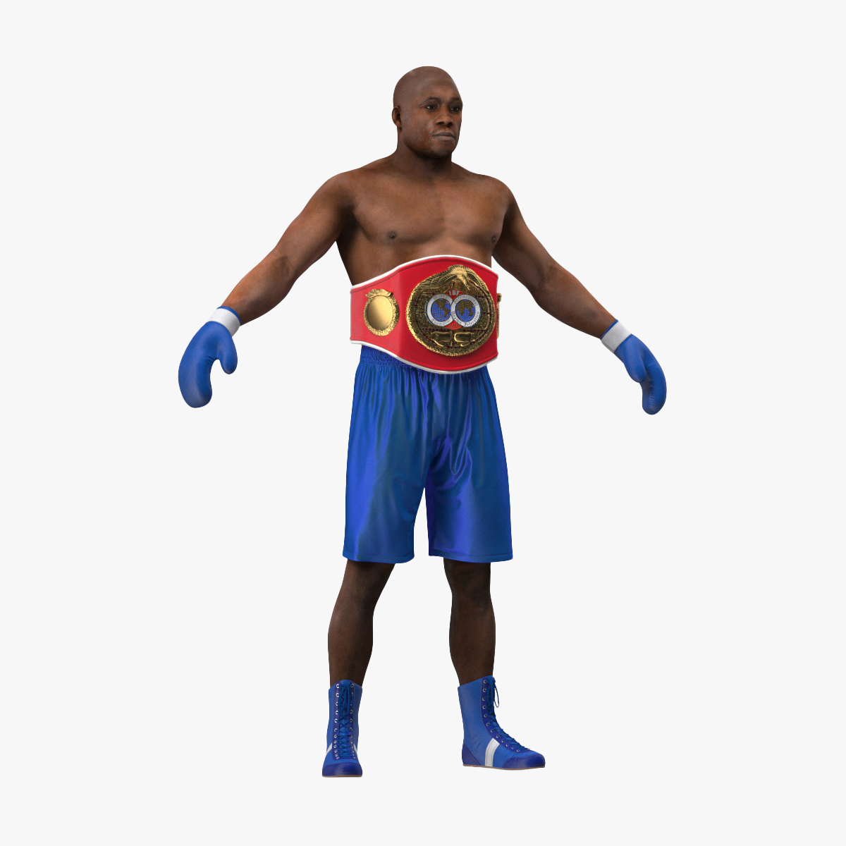 3D International Boxing Federation Champion Rigged for Maya
