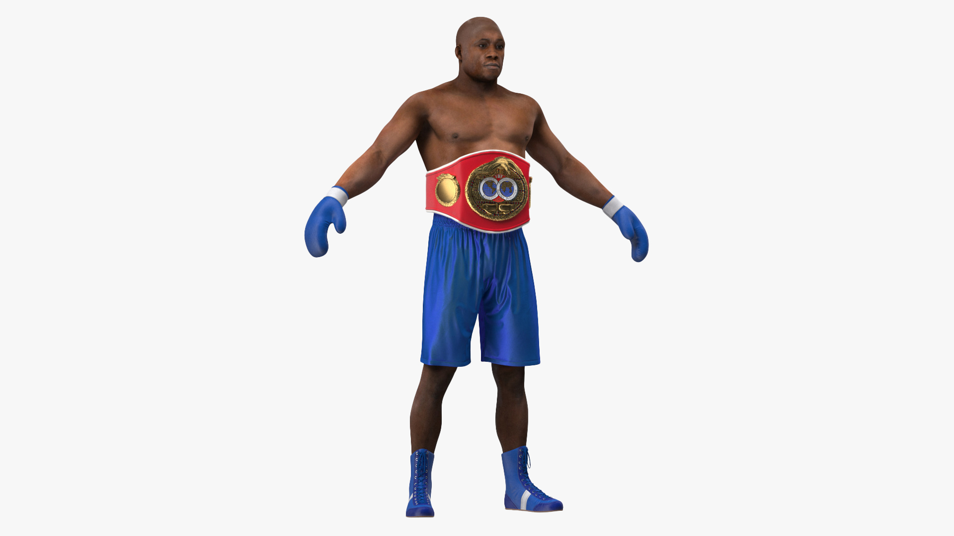3D International Boxing Federation Champion Rigged for Maya