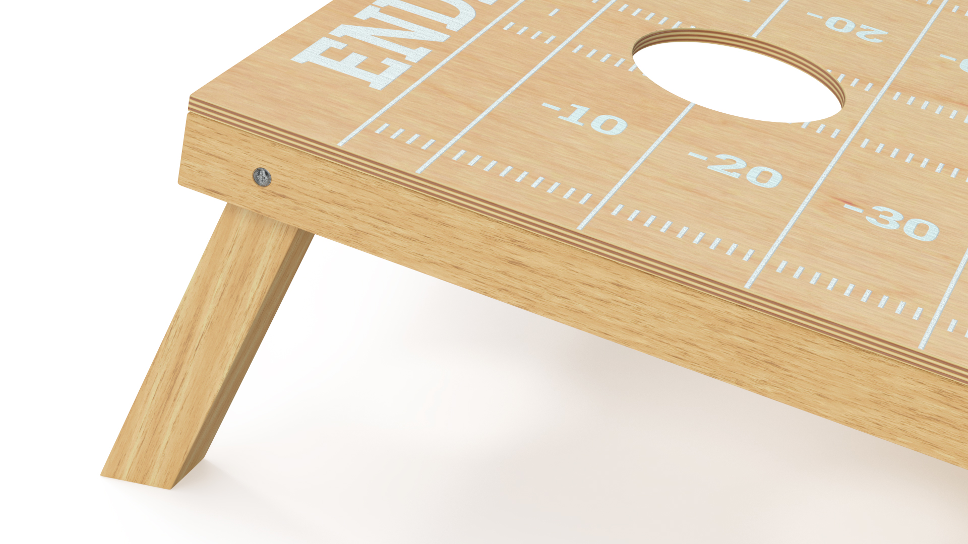 3D Wooden Cornhole Outdoor Game with Bean Bags model