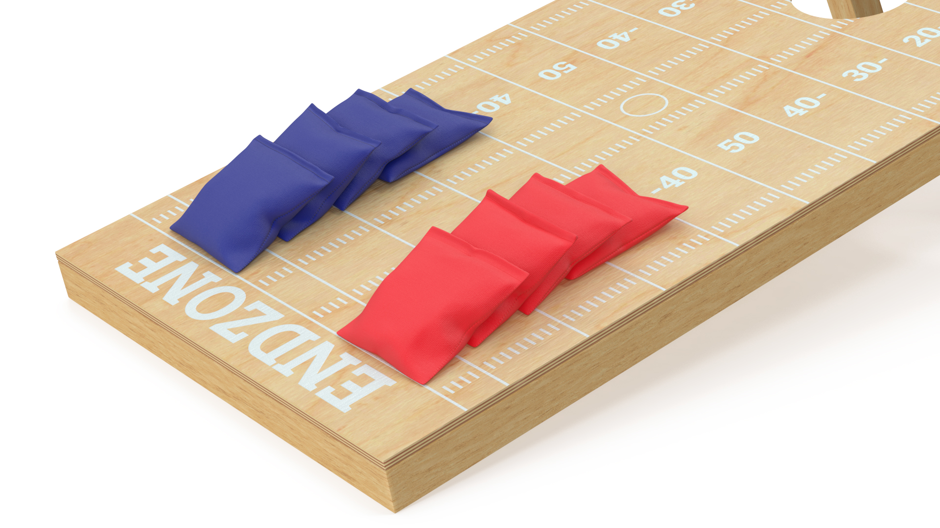 3D Wooden Cornhole Outdoor Game with Bean Bags model