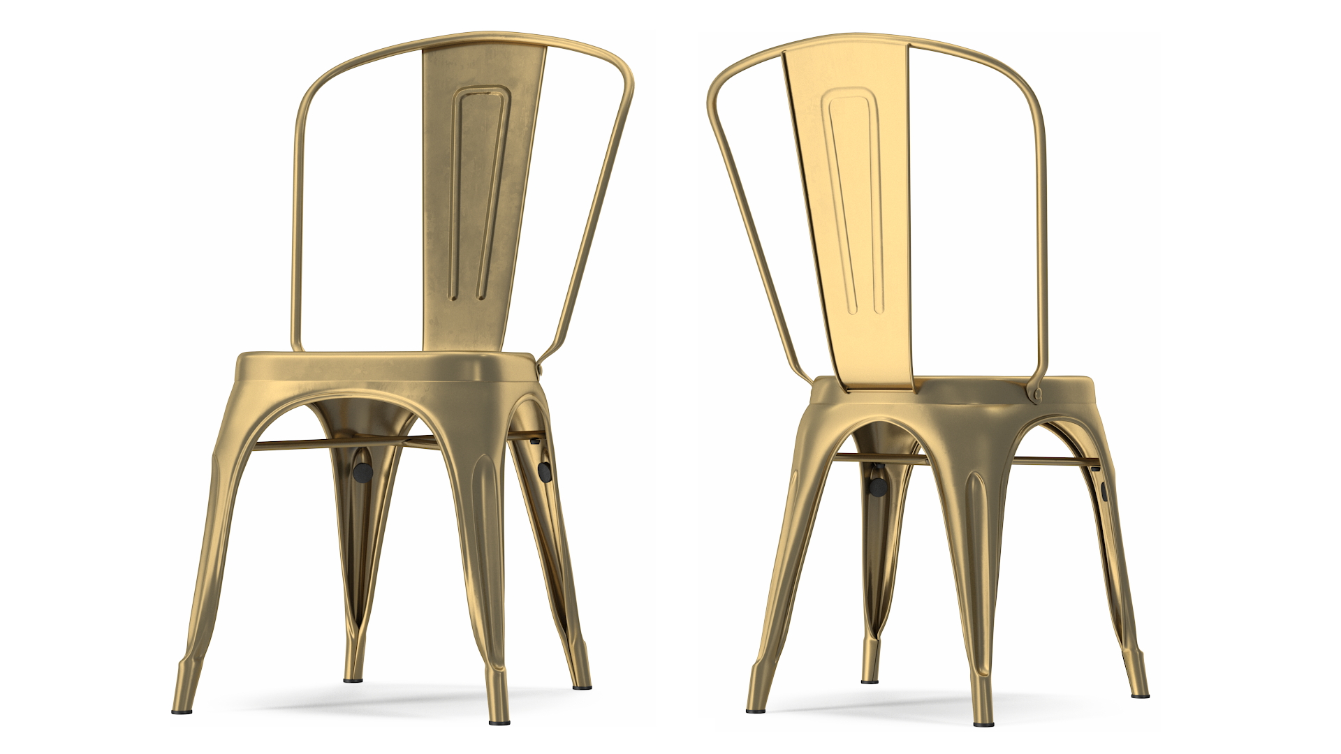 3D model Bronze Folding Chair