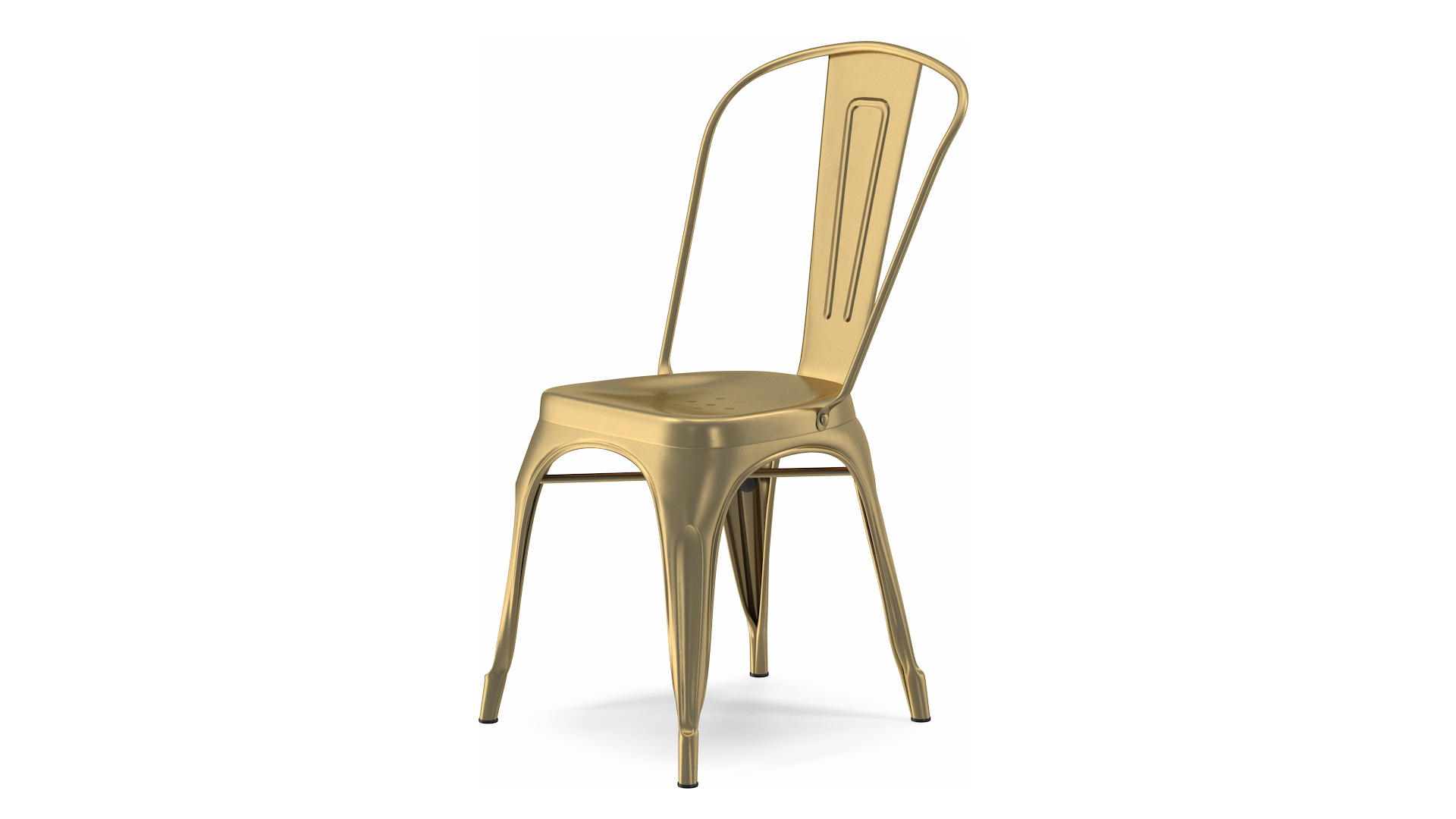 3D model Bronze Folding Chair