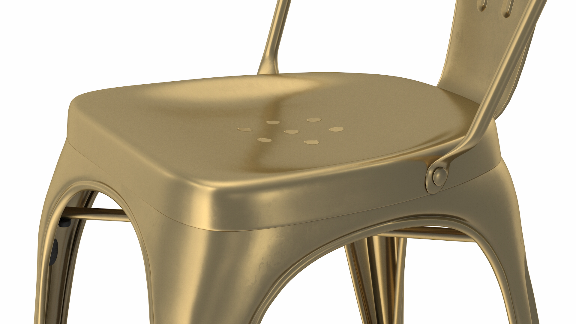 3D model Bronze Folding Chair