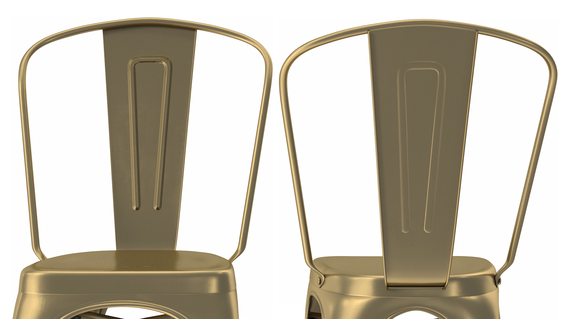 3D model Bronze Folding Chair