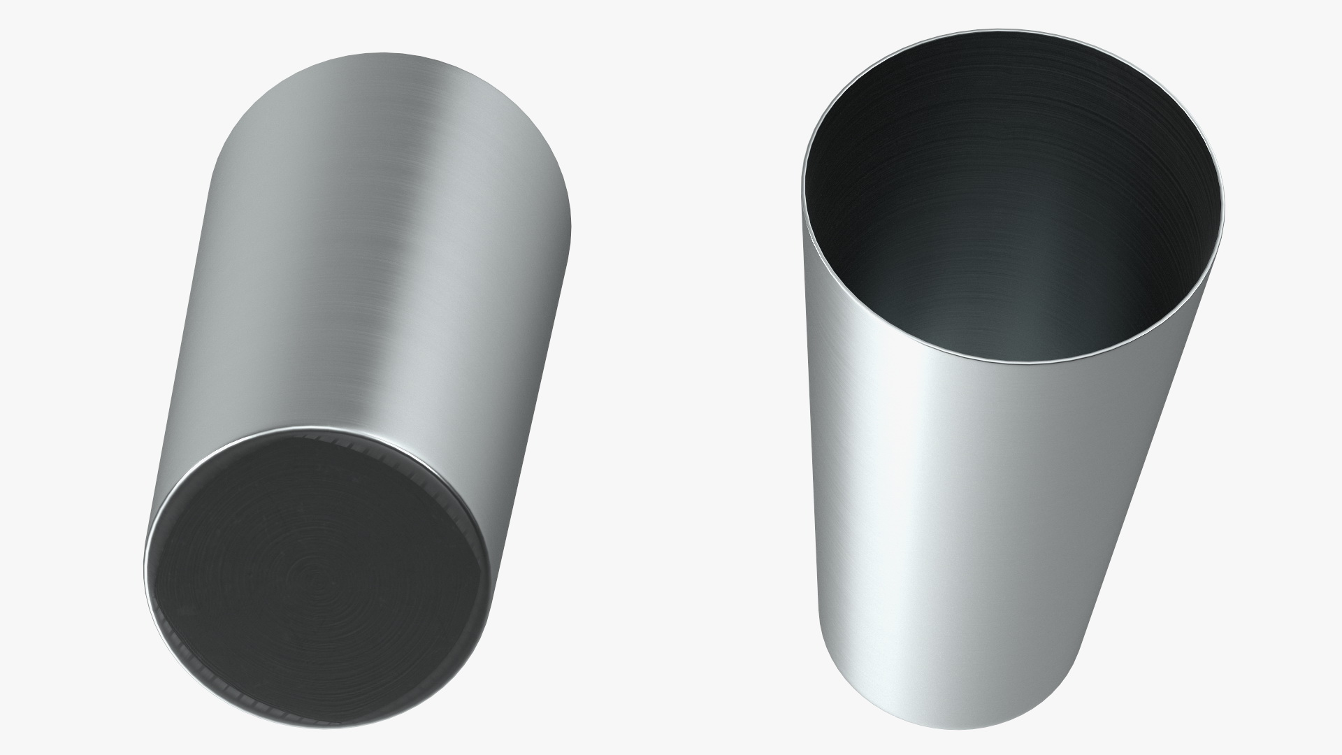 3D model Glass Boston Cocktail Shaker Silver