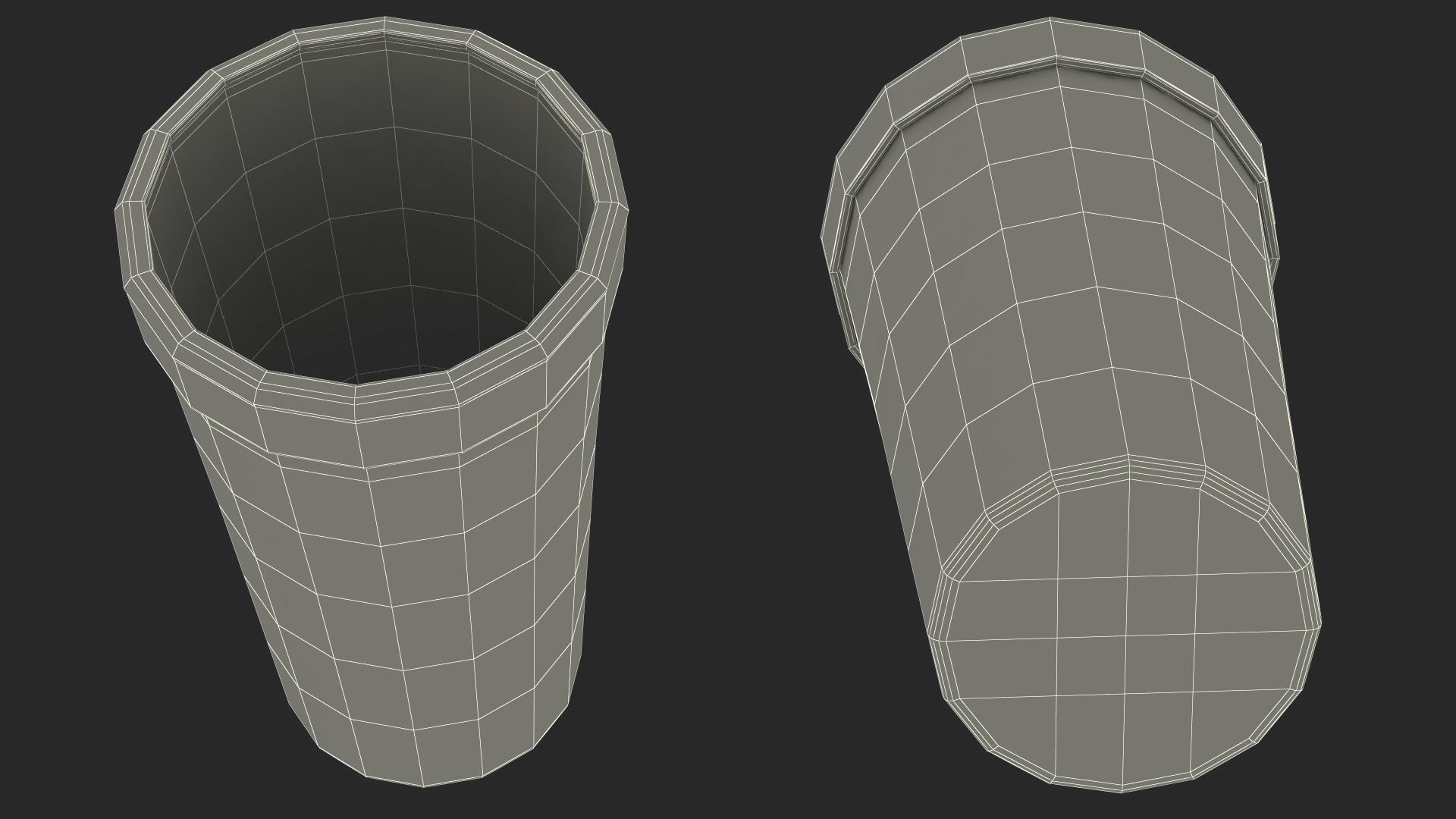 3D model Glass Boston Cocktail Shaker Silver