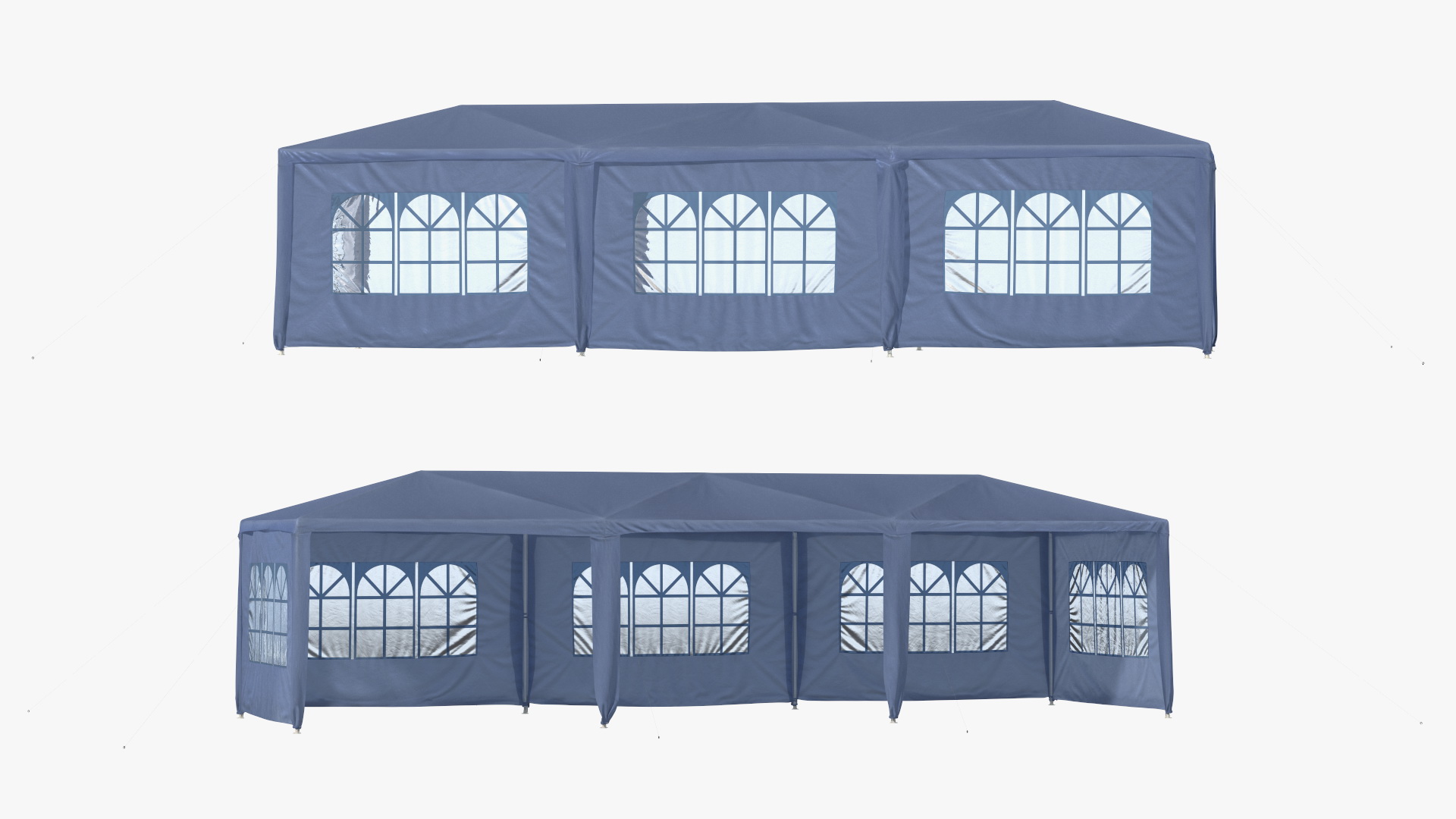 Blue Outsunny Large Tent 3D model
