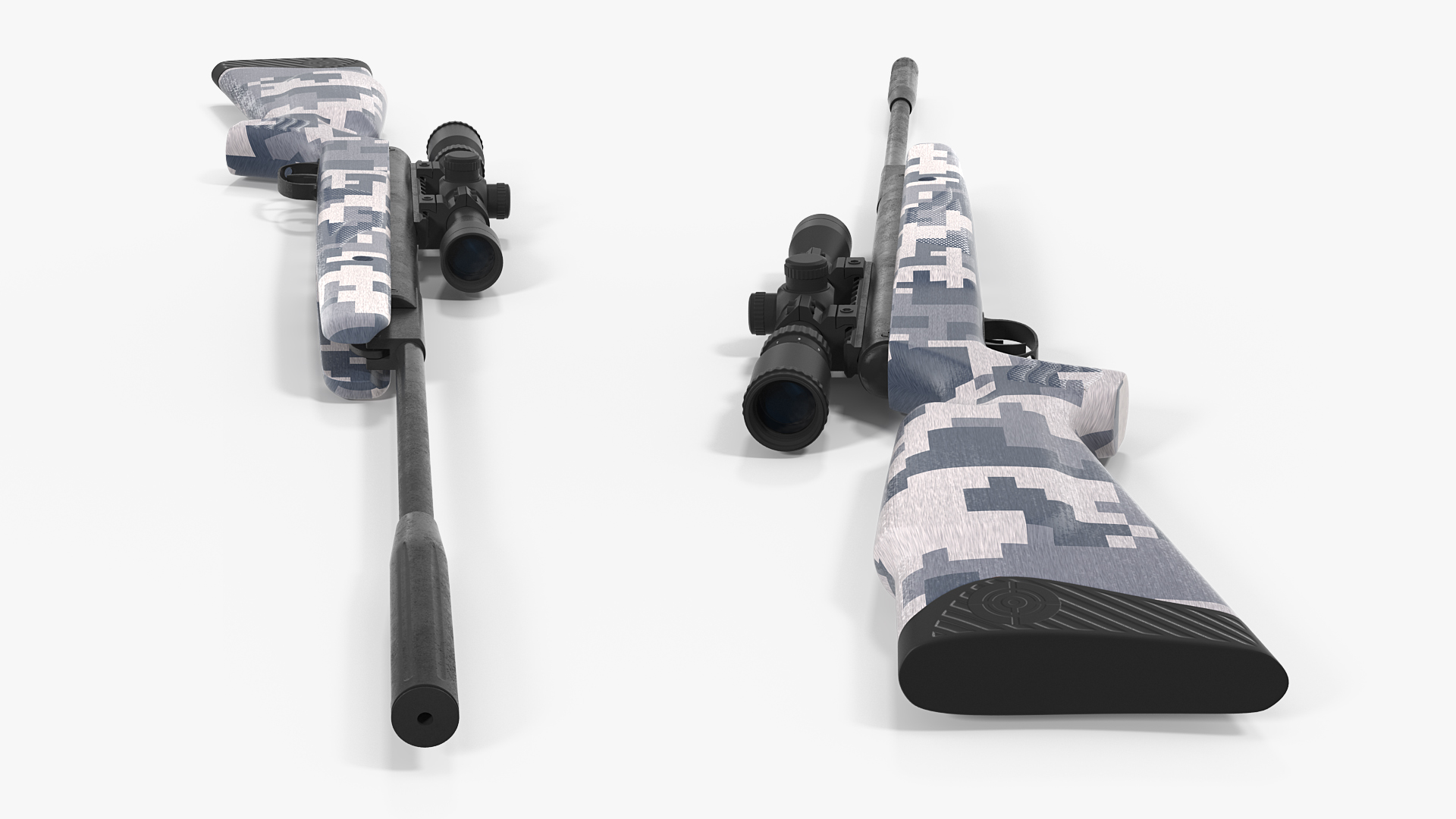 3D Camouflage Break Barrel Air Rifle with Scope Rigged