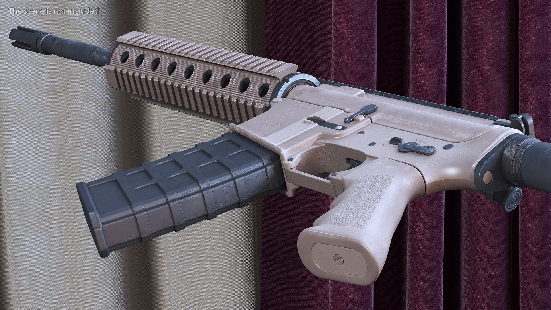 Modern Desert Rifle 3D model
