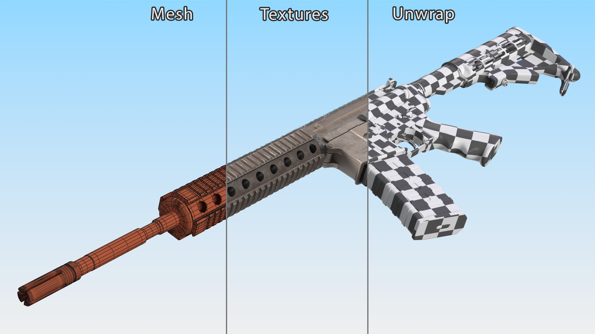 Modern Desert Rifle 3D model