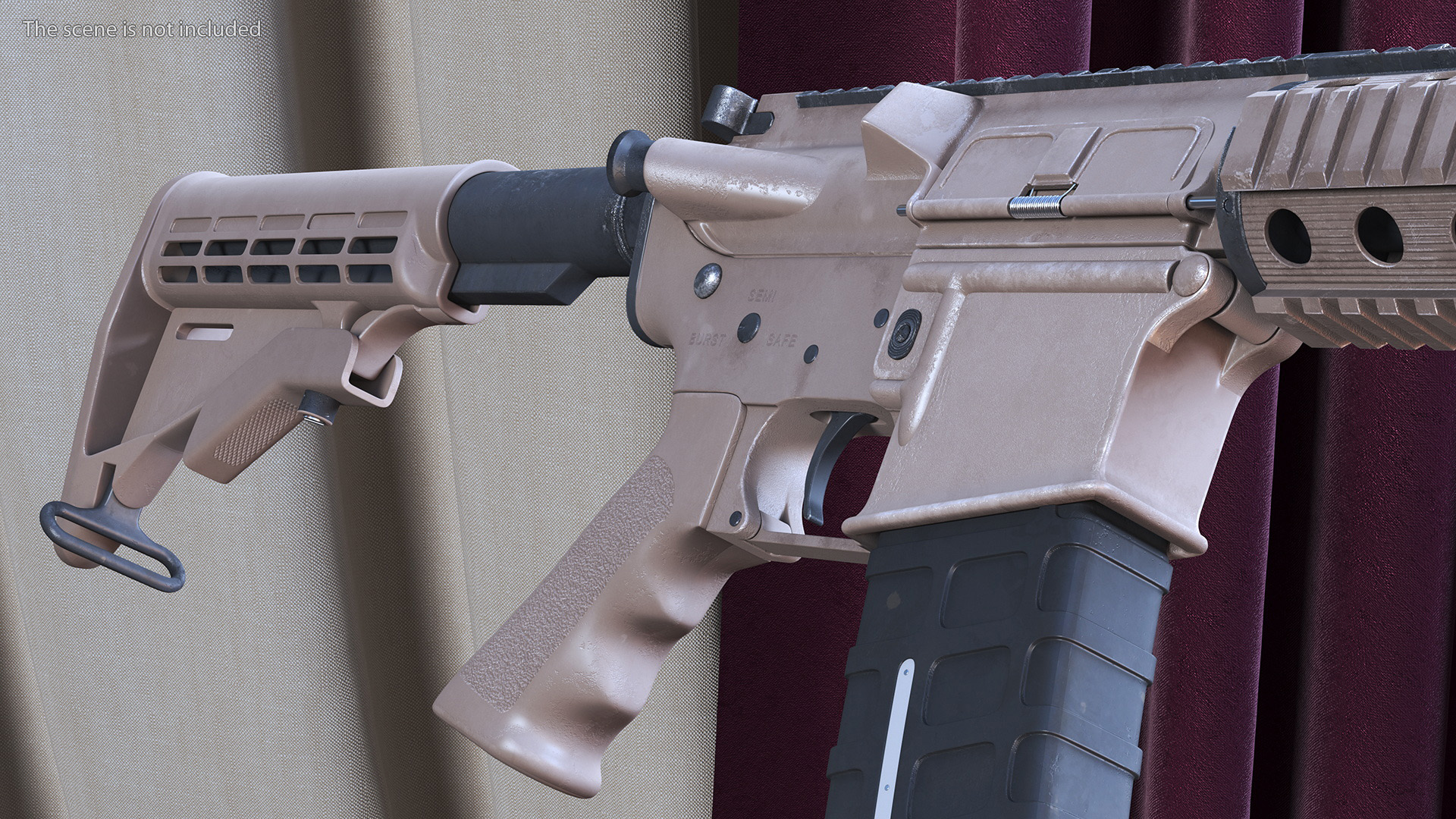 Modern Desert Rifle 3D model