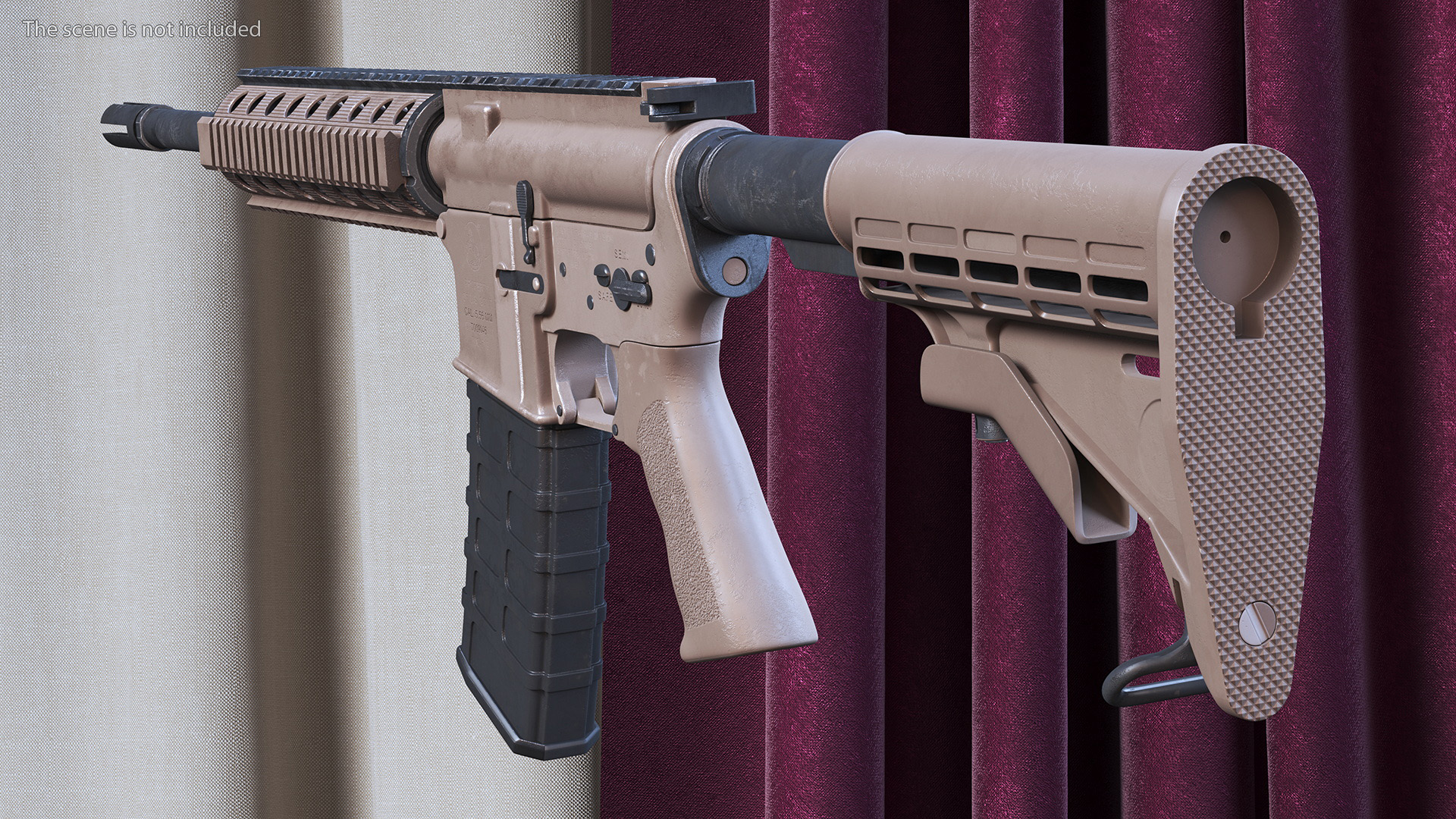Modern Desert Rifle 3D model