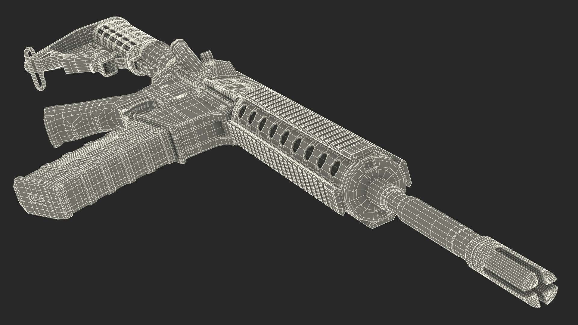 Modern Desert Rifle 3D model