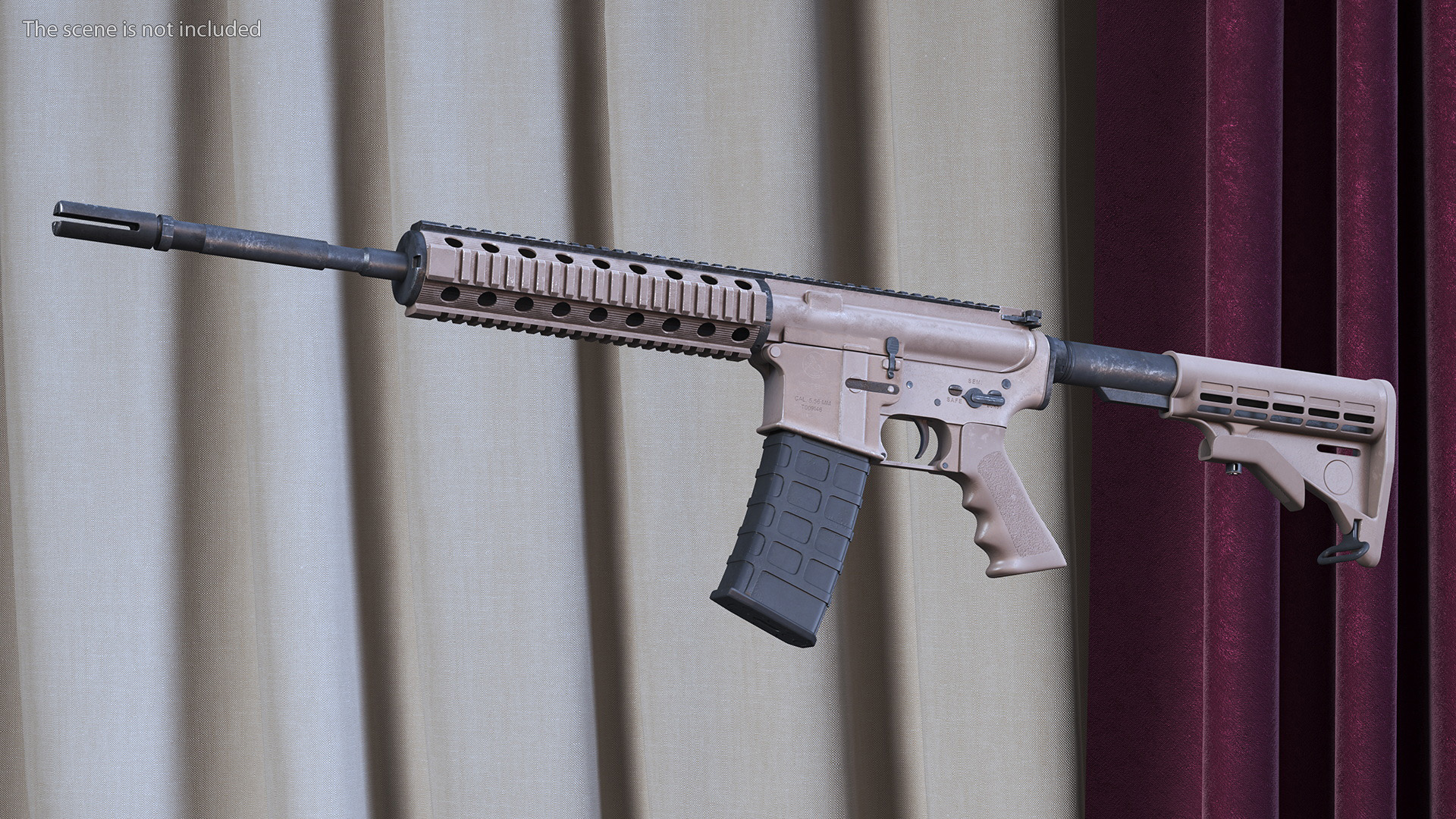 Modern Desert Rifle 3D model