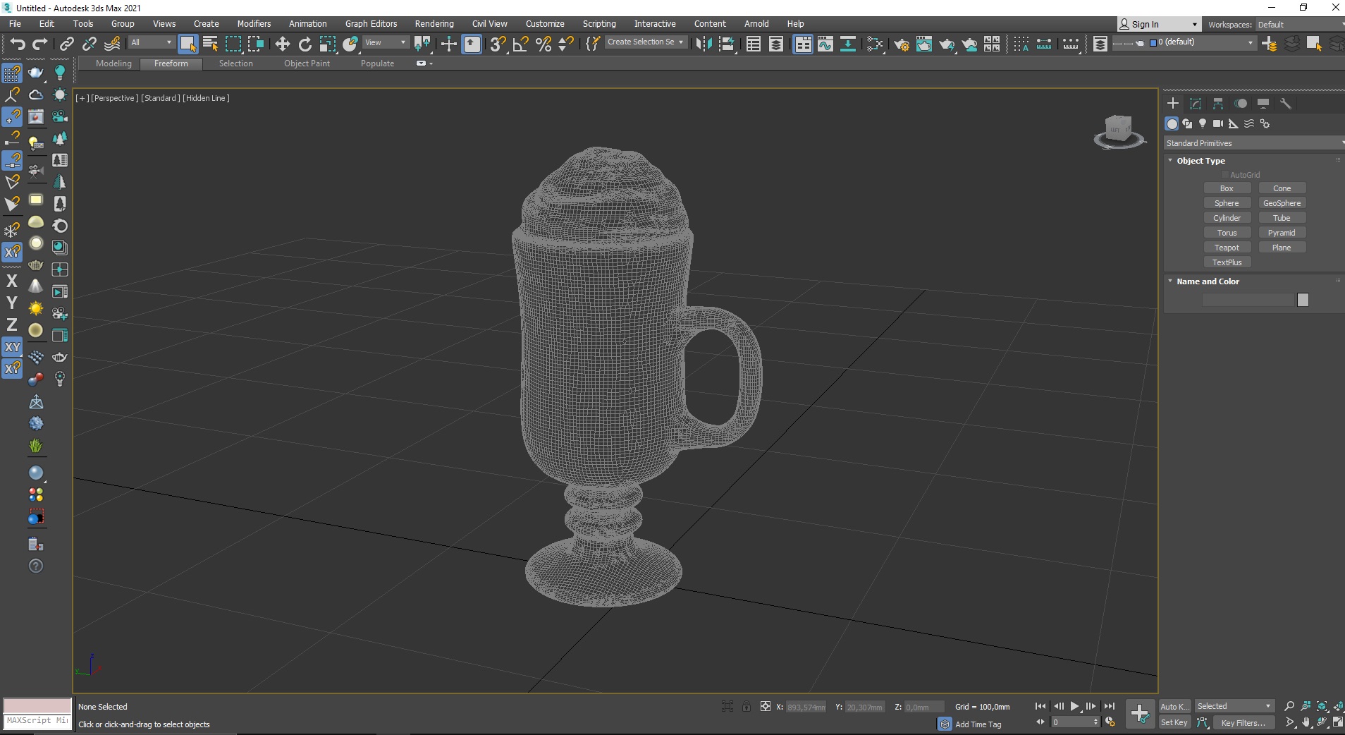 Irish Glass Hot Chocolate with Cream for 3D Print 3D model