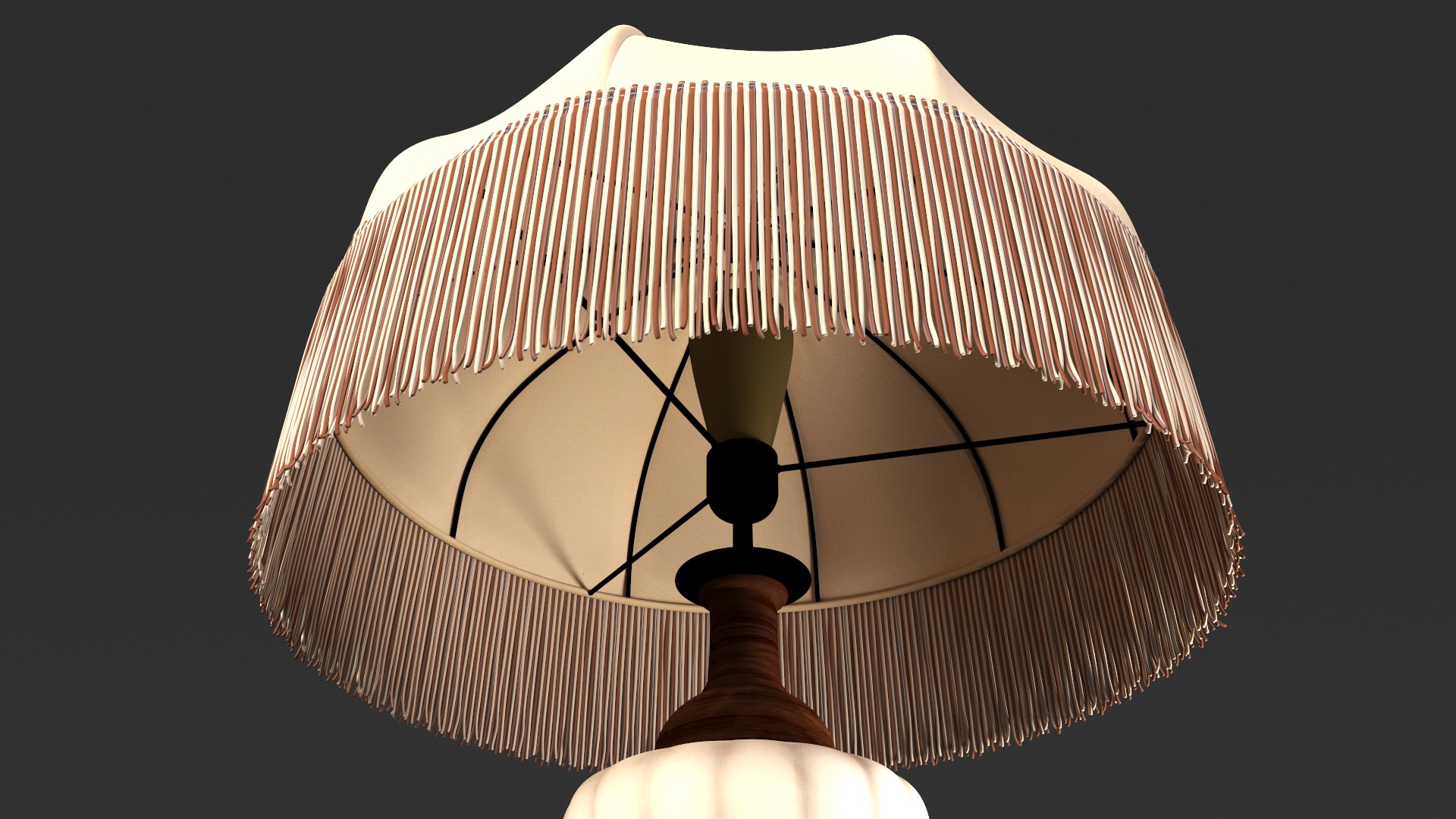 3D Vintage Lantern Table Lamp