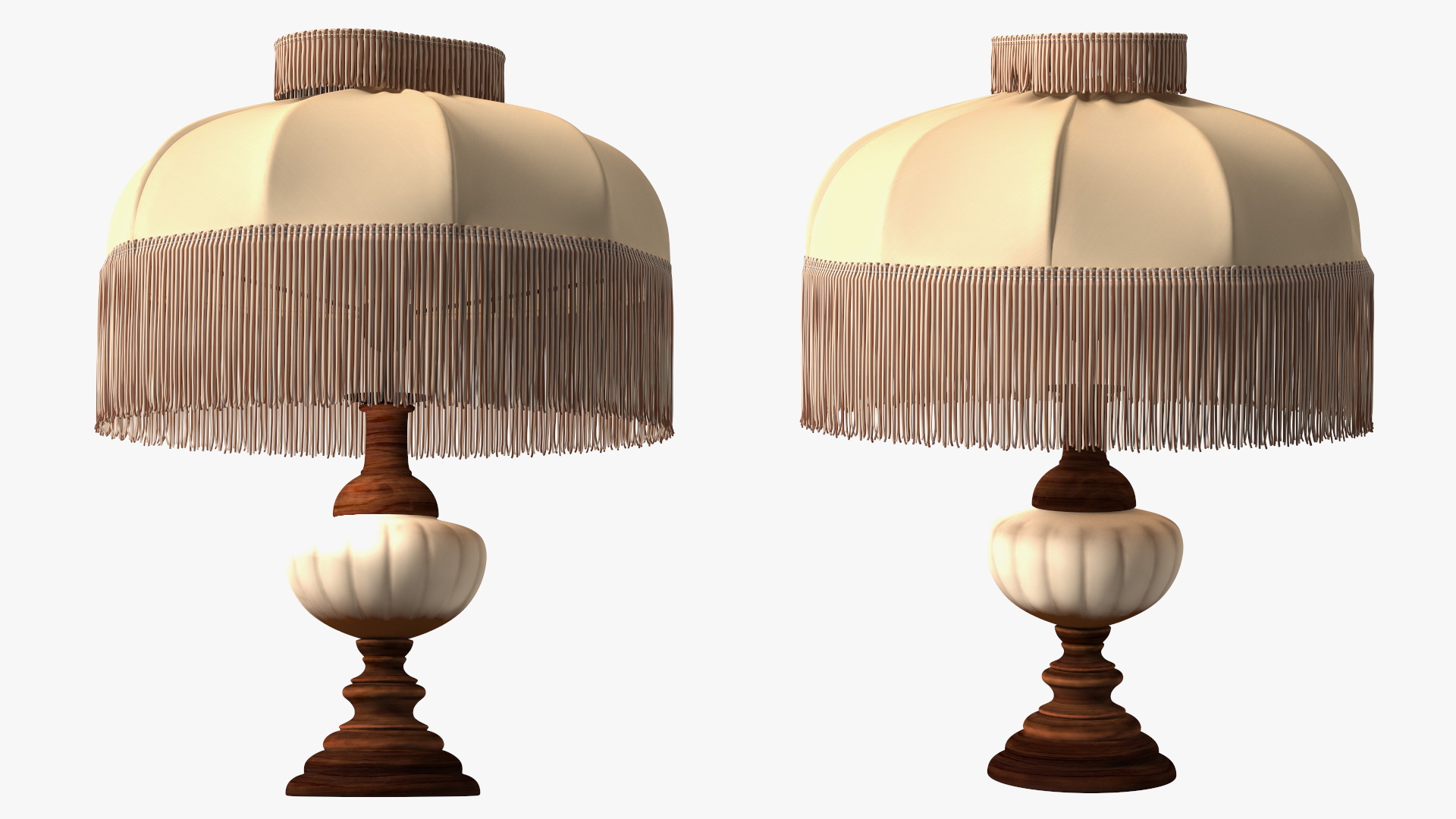 3D Vintage Lantern Table Lamp