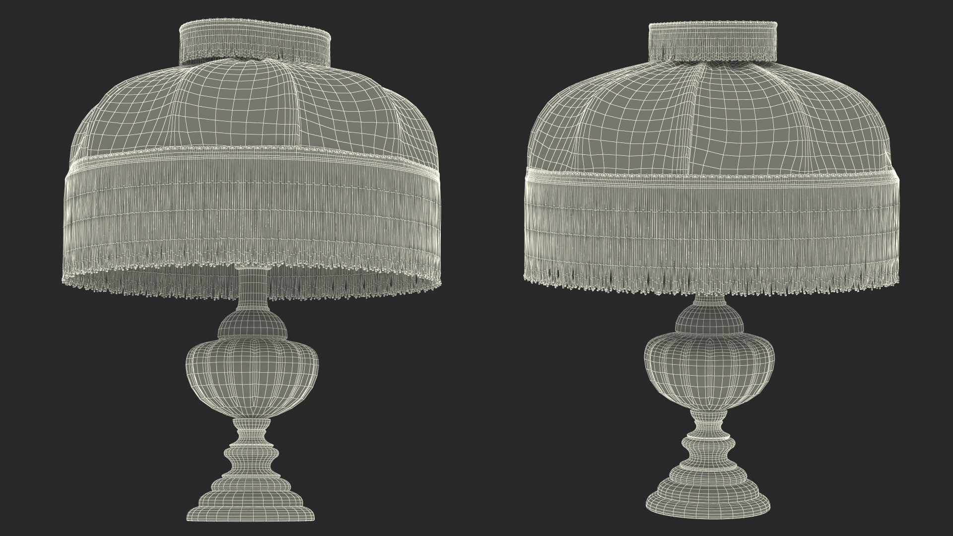 3D Vintage Lantern Table Lamp
