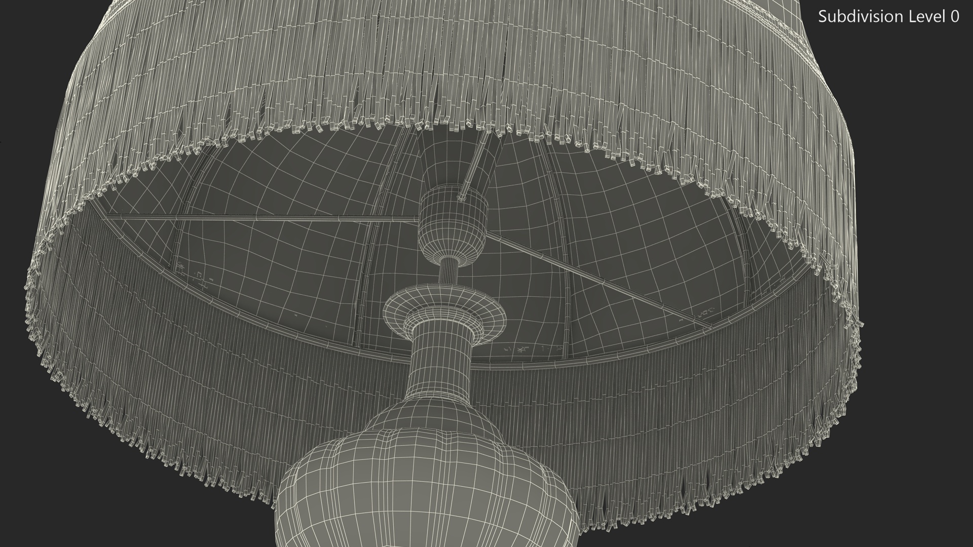 3D Vintage Lantern Table Lamp