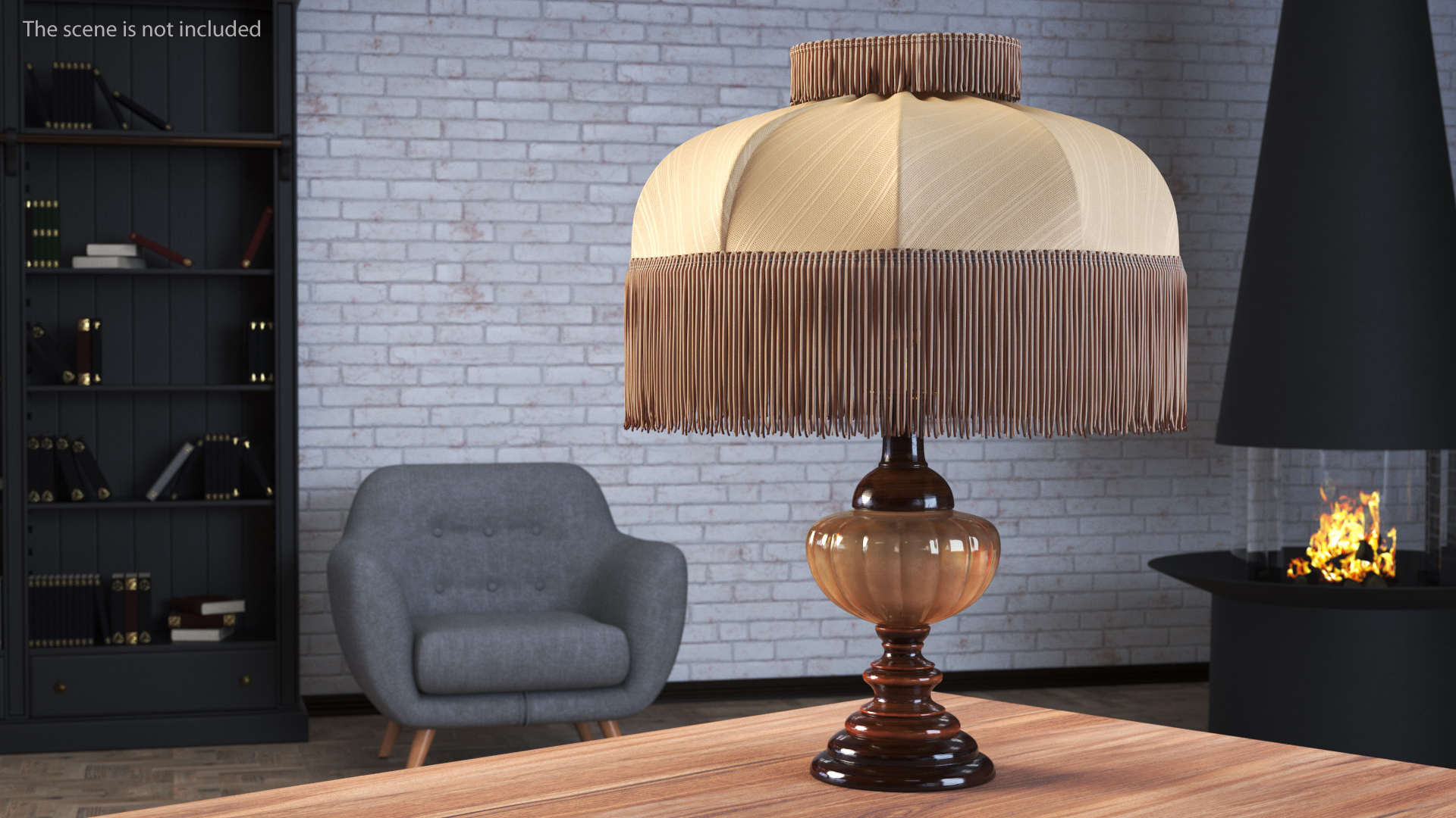 3D Vintage Lantern Table Lamp