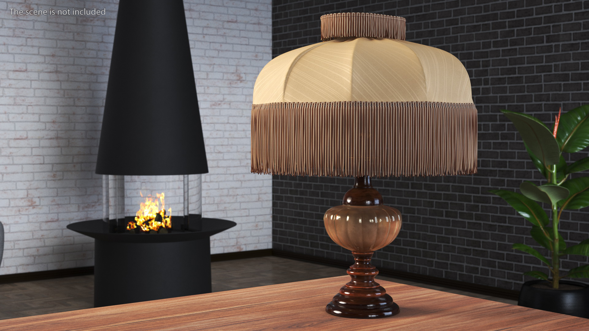 3D Vintage Lantern Table Lamp
