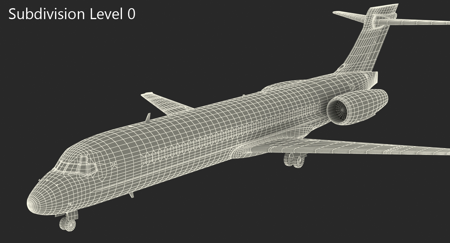 Boeing 717 200 Generic Rigged 3D model
