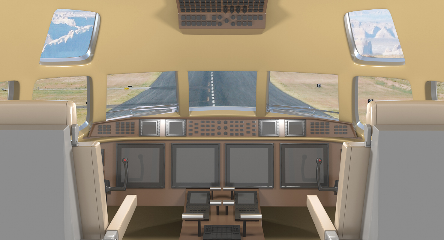 Boeing 717 200 Generic Rigged 3D model