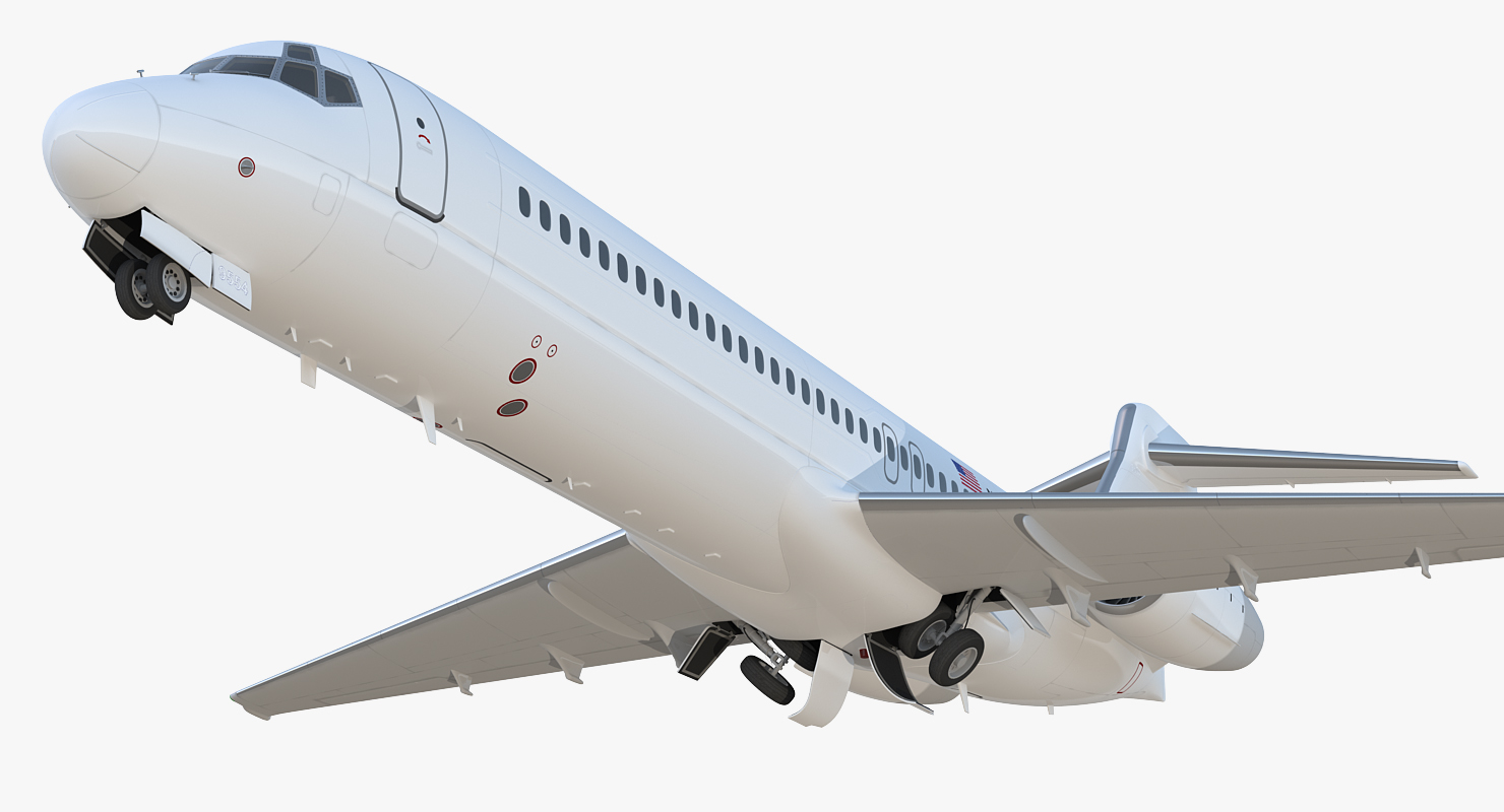 Boeing 717 200 Generic Rigged 3D model
