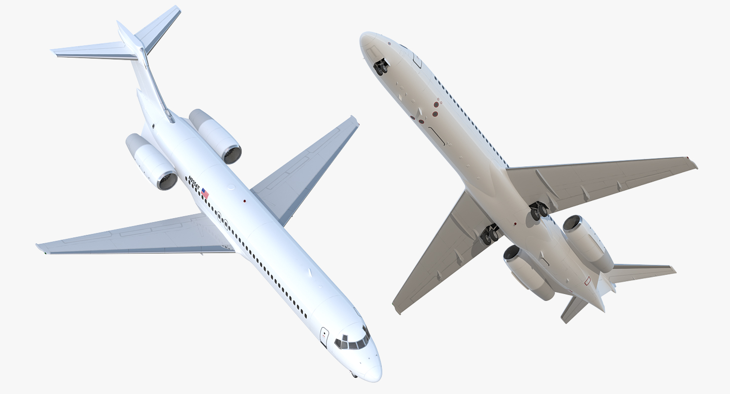 Boeing 717 200 Generic Rigged 3D model