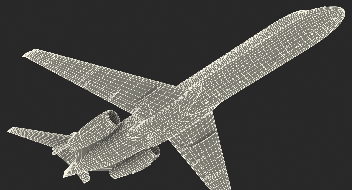 Boeing 717 200 Generic Rigged 3D model