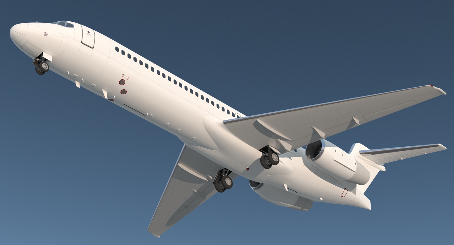 Boeing 717 200 Generic Rigged 3D model