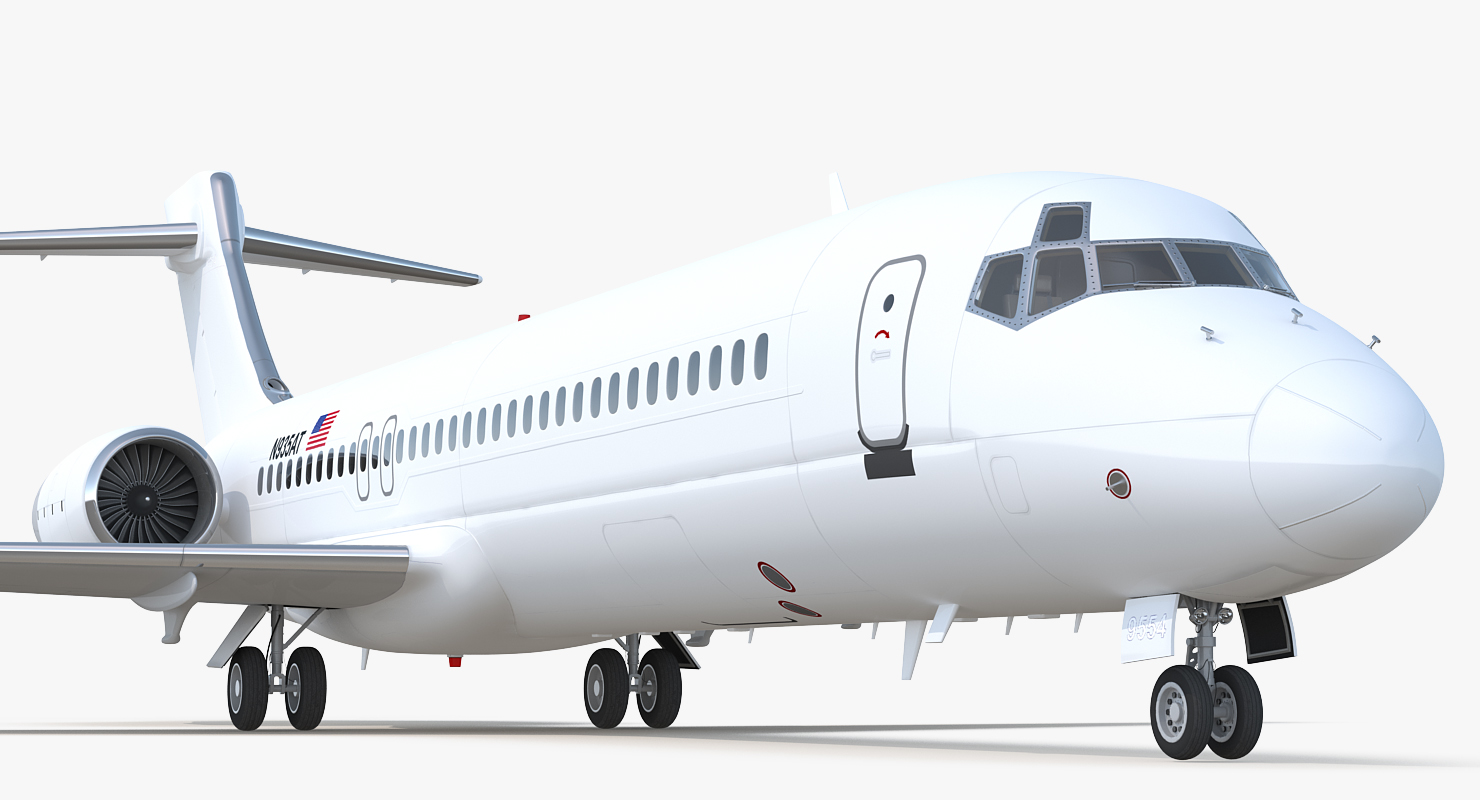 Boeing 717 200 Generic Rigged 3D model