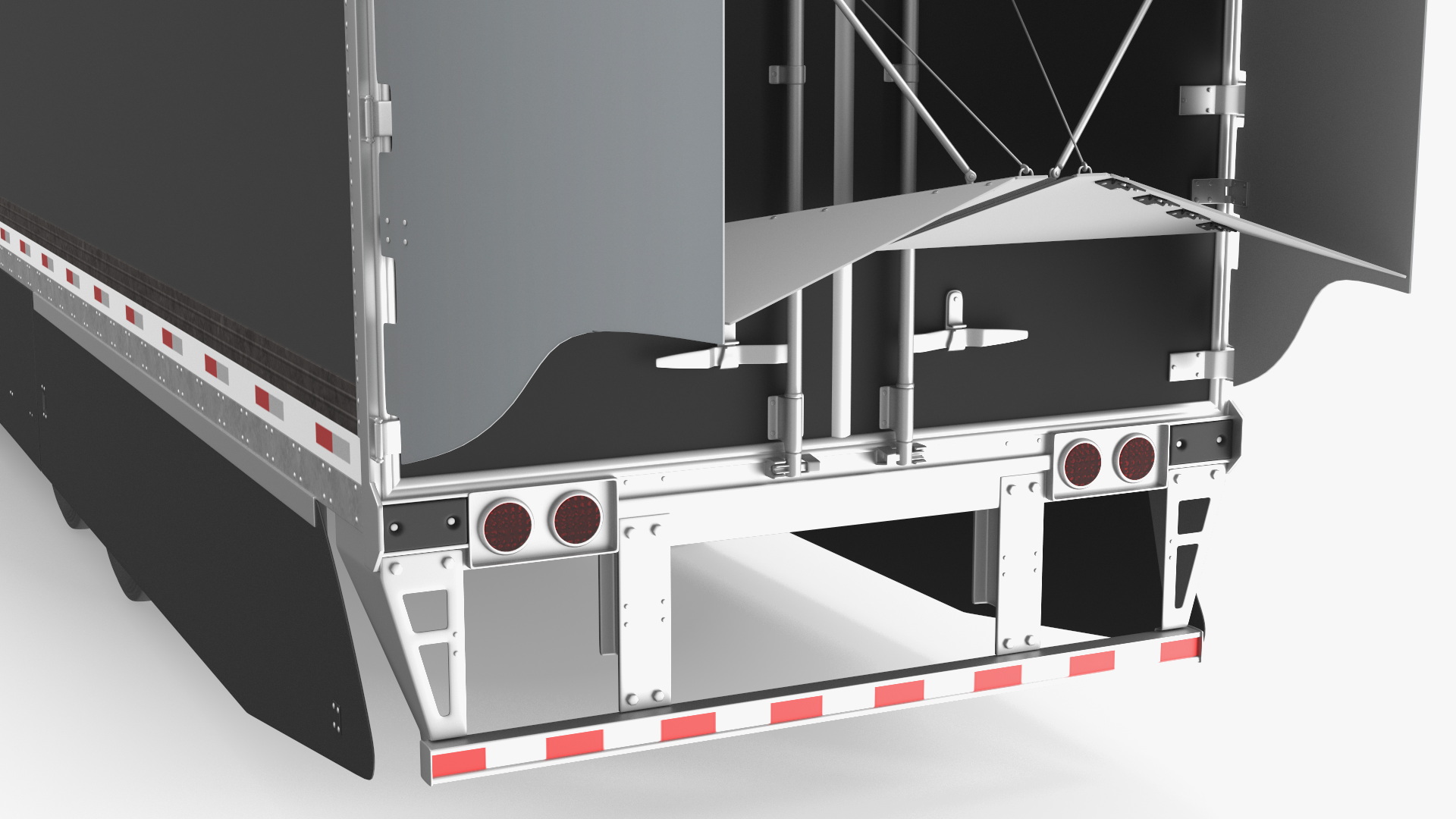 3D model Futuristic Modern Truck Black Rigged for Cinema 4D