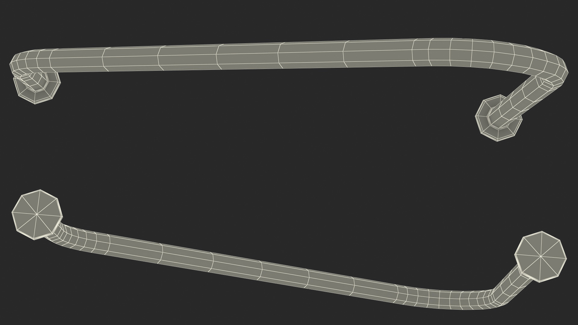 Stair Rail for Pool 3D model