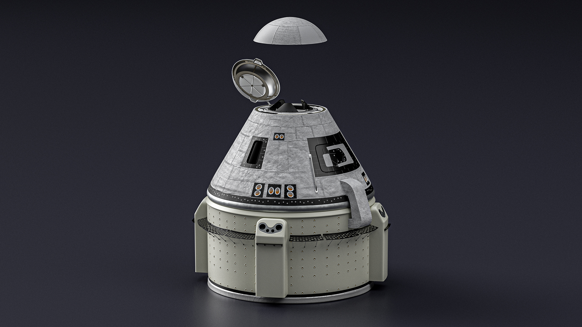 3D Spacecraft Transport Vehicle model