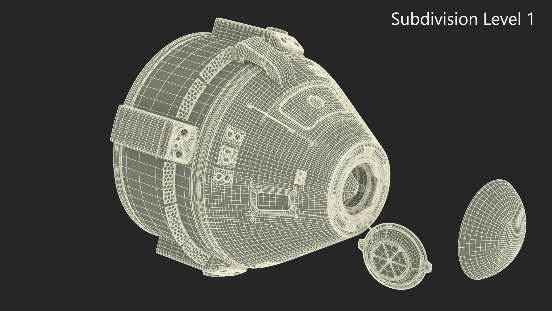 3D Spacecraft Transport Vehicle model