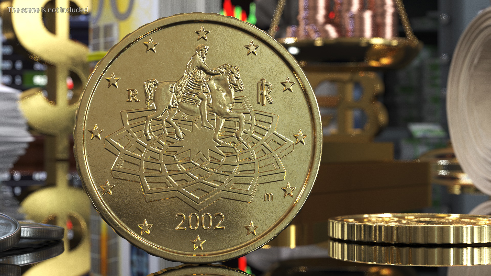 3D Italy 50 Euro Cent model