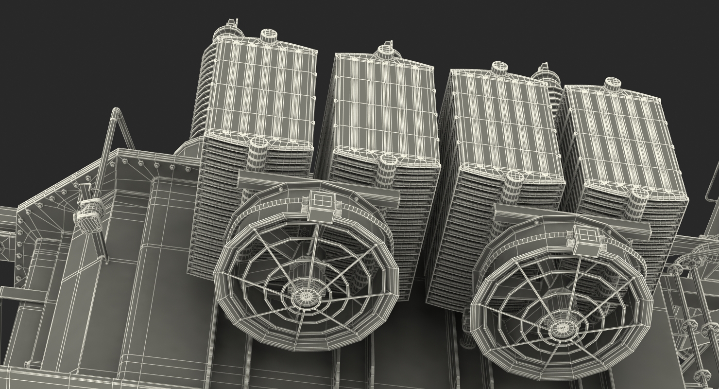 Overload Distribution Power Transformer 3D model