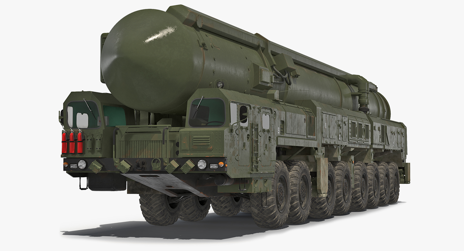 RT 2PM Topol Mobile Intercontinental Ballistic Missile 3D model