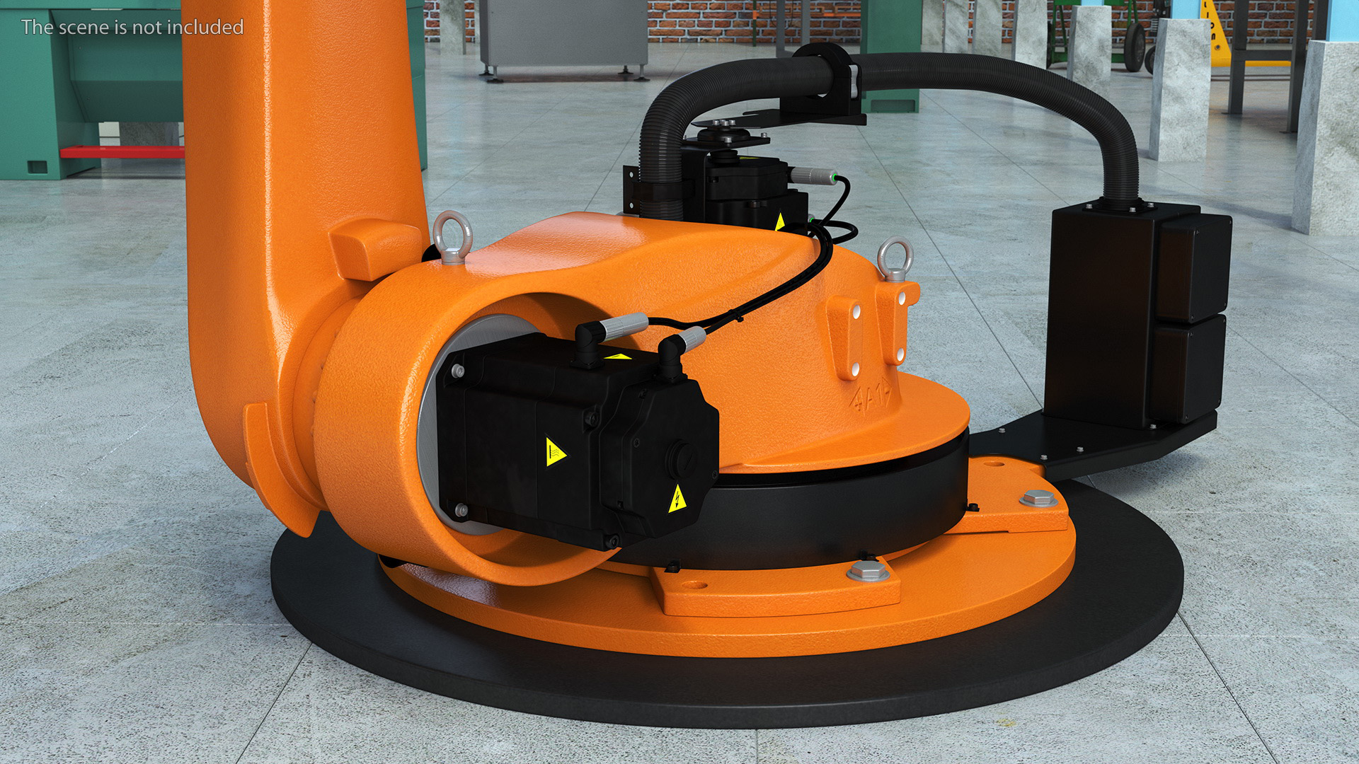 Industrial Robot Arm Kuka KR 60-4 on Stand 3D