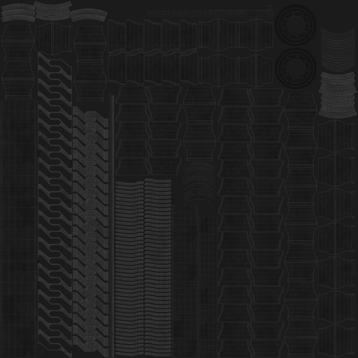 3D Airless Tire Michelin All Terrain model