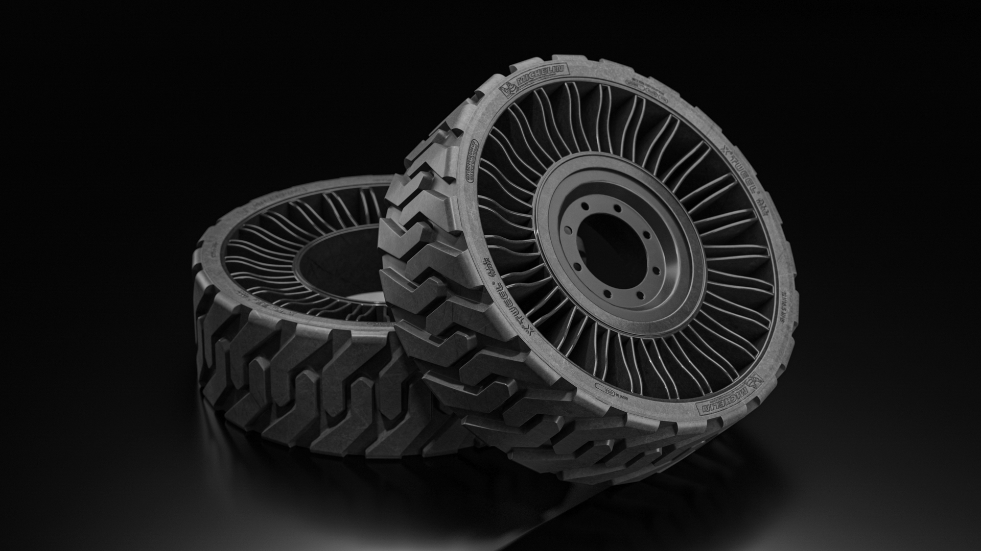3D Airless Tire Michelin All Terrain model