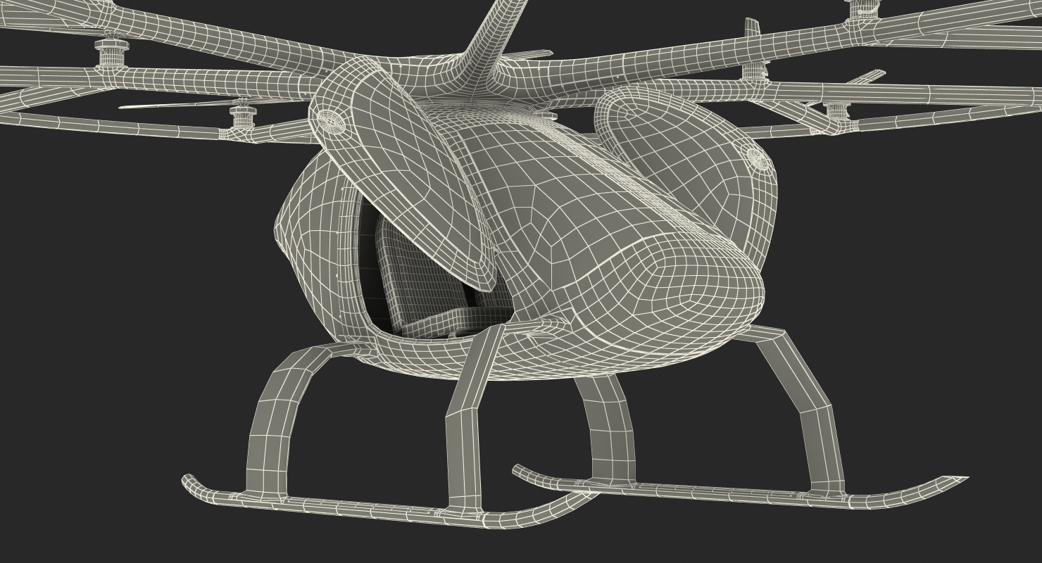 3D model Volocopter 2X Rigged