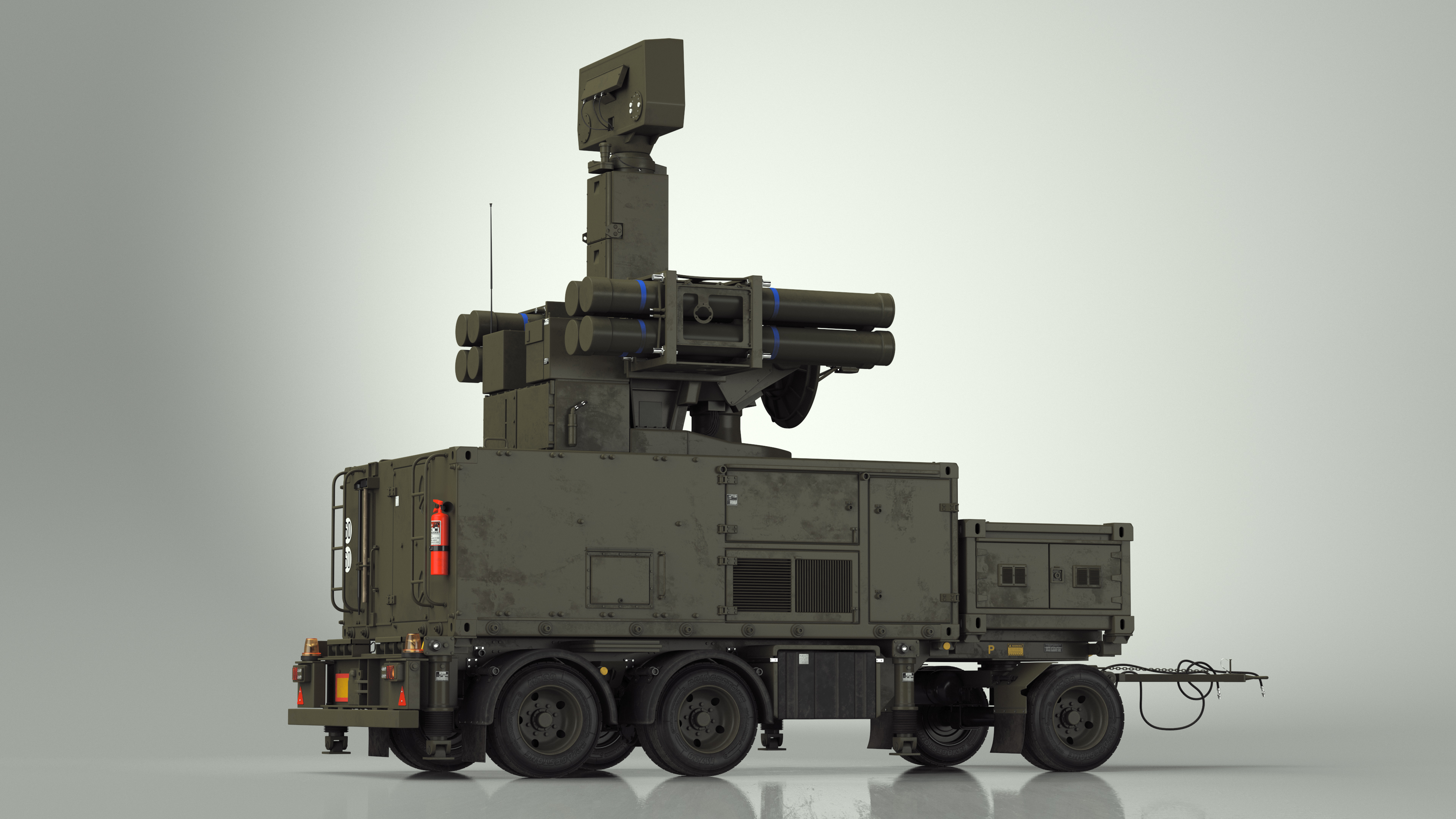 Crotale NG Air Defense Missile System 3D